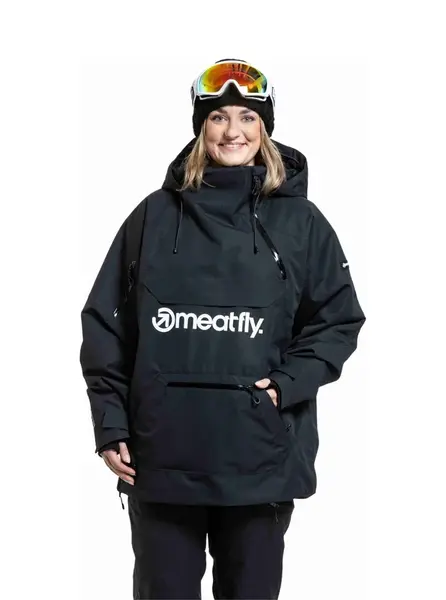 Meatfly unisex SNB & SKI bunda Maddie Black | Černá | Velikost L