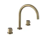 Sapho Ultrasan - Umývadlová batéria, 3-otvorová inštalácia, matná zlatá UT017VG