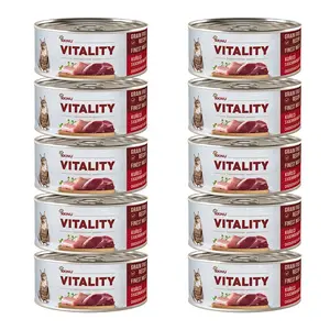 Akinu VITALITY Kuřecí & kachní maso konzerva pro kočky 10 x 70 g