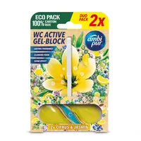 Ambi Pur WC Active gel-blok citron & jasmín 2x45 g