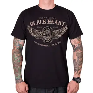 Triko BLACK HEART Wings černá XXL