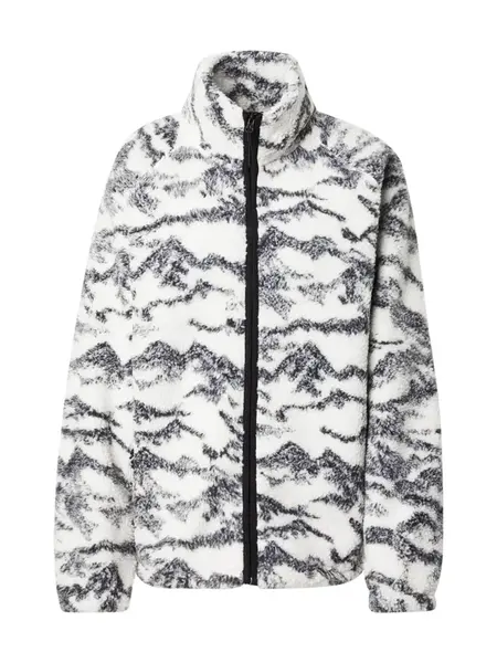 4F Funkčná flisová bunda  krémová / námornícka modrá