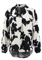 Key Largo Blúzka 'Lorelei'  čierna / biela