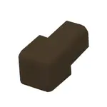 Roh k lište Profil-EU tmavo hnedá, PVC, výška hrany 8 mm, LHROH8H