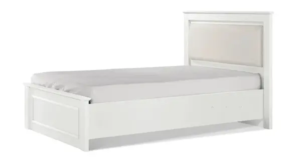 Posteľ s roštom a úložným priestorom 120x200 lexi - biela