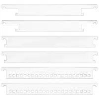 4Pcs Acrylic Wall Mounted File Floss Organizer Display Rack