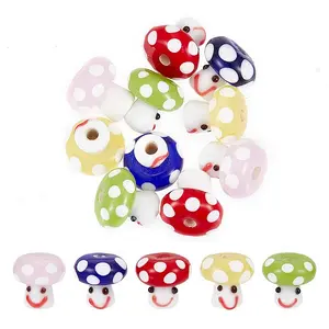 10Pcs 5 Colors Handmade Lampwork Beads