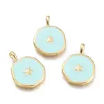 Brass Enamel Pendants