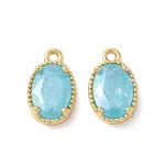 Brass Crushed Ice Cut Cubic Zirconia Pendants