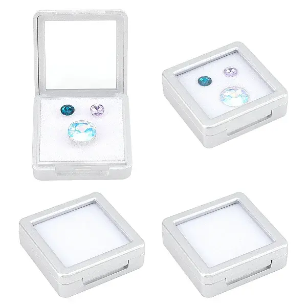 Plastic Loose Diamond Gemstone Display Boxes