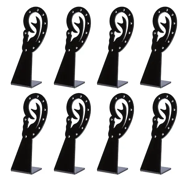 Ear Shape Opaque Acrylic Earring Display Stands