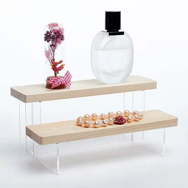 2-Tier Transparent Acrylic Model Toy Assembled Holder