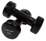 SharpShape Vinylové činky 2 x 3 kg černé