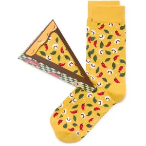 CELIO XMISOPIZZE Pánské ponožky, žlutá, velikost