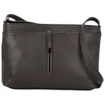 Dámska kožená crossbody kabelka tmavo hnedá - Delami Vera Pelle Finni