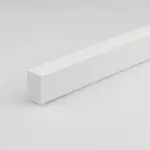 Profil plochý PVC bily lesk 10x20x1000