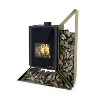 Krbové kachle FLAMINGO DELUXE KAMPA pravá, olivová FLHSF42-017