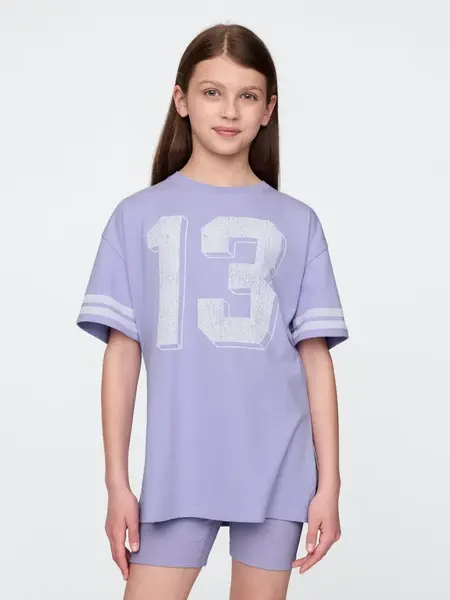 GAP  Dievčenské oversize tričko Varsity 741015-00 Veľkosť: XXL