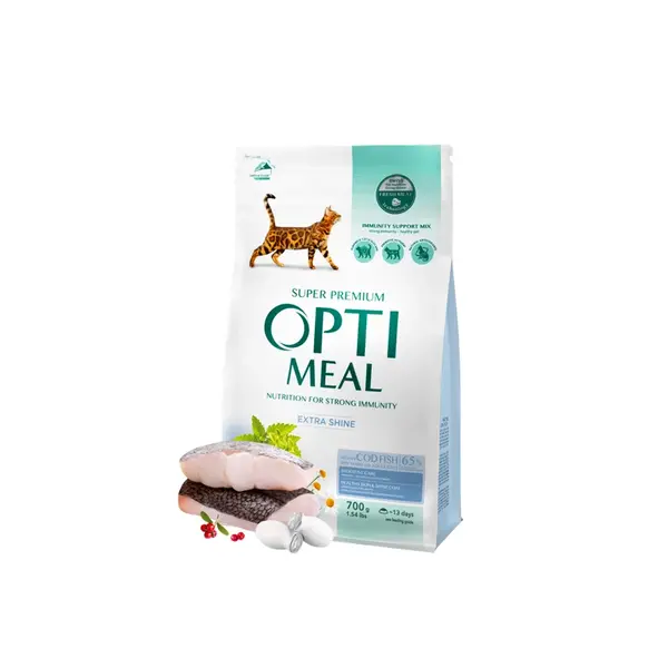 OPTIMEAL™ Superpremium pre dospelé mačky s treskou 700g (4447)