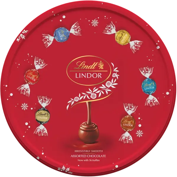 LINDT Bonboniéra LINDOR Mix Praliniek v Plechovej Dóze 450 g