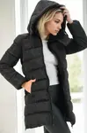 Z9770 DEWBERRY WOMEN'S COAT-BLACK-BLACK