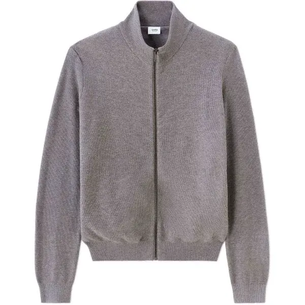 CELIO MELIMZIP Pánský svetr, šedá, velikost