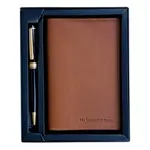 Darčekový set diár a perá The Chesterfield Brand – koňak