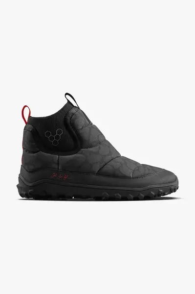 Nízké kozačky Vivobarefoot EXPLORER MID dámské, černá barva, na plochém podpatku, zateplené, 209611