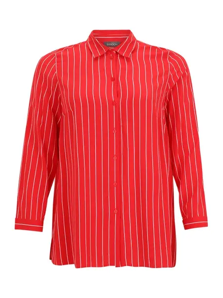 SAMOON Blúzka  červená / biela