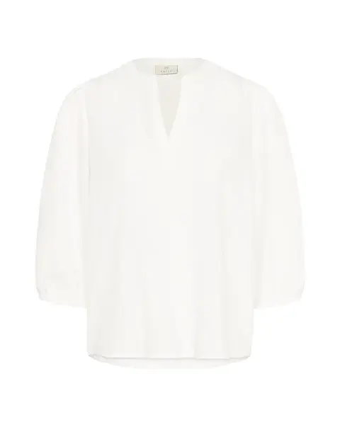 Kaffe Blúzka  prírodná biela