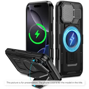 Techsuit CamVault MagSafe, iPhone 17 Pro Max, černý