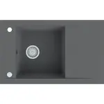 Granitový drez Merkury 1K 780x480 sivá