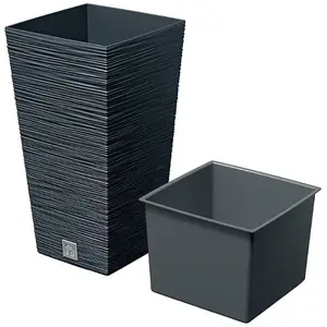 Květináč Furu Square - antracit DFSH240-S433