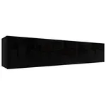 Závěsná skříňka Izumi-34-BL černá mat/ lesk