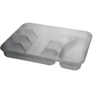 Organizér do zásuvky 5-komorový stříbrná