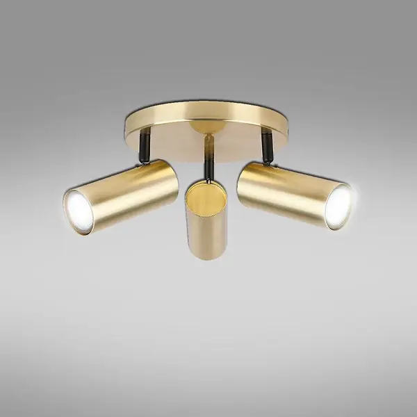 Stropné bodové svietidlo Colly 3x 15 W Zlatý PL3