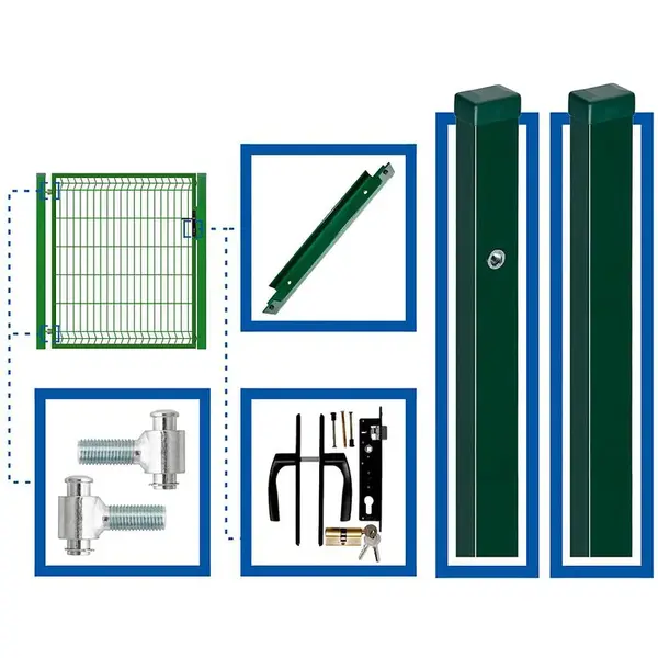 Sada bránka 1 x 1,2m WGFUR-T000375 ľavá
