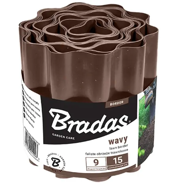Záhradný obrubník 9m x 20cm hnedý OBFB0920