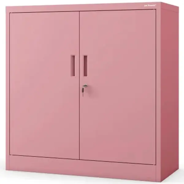 Kovová Kancelářská Skříňka Beata pastelově růžové
