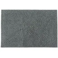 Rohožka  textile 45x70 šedý list