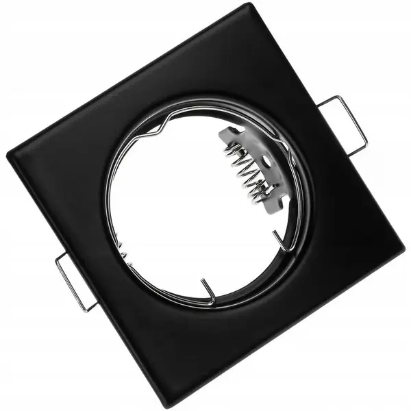 Pevné podhľadové svietidlo Pavo štvorcové čierne
