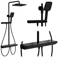 Sprchový set s termostatem Rea Pedro černá