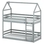 Posteľ Domček Axel 90x200 sivá