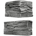 Betónový Obkladový Kameň Elbrus 2 Graphite Rohový