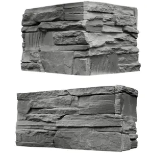 Betónový Obkladový Kameň Elbrus 2 Graphite Rohový