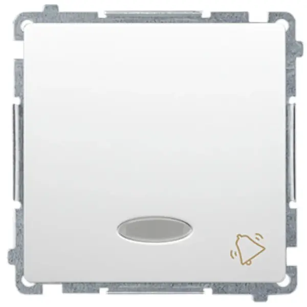 B BMD1L.01/11 Tlačidlo na zvonček podsvietené biele