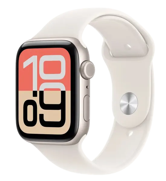 APPLE Watch SE 3 Cellular 44mm Hviezdne biely hliník s hviezdne bielym športovým remienkom M/L