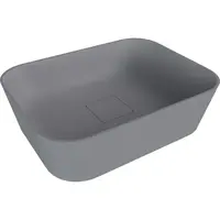 Polysan Banera umývadlo na dosku 49,5x34,5 cm šedá matná mat bez prepadu 14596.31