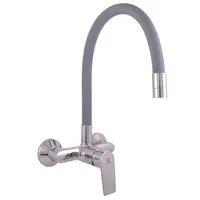 RAV SLEZÁK Colorado drezová batéria so silikónovým ramienkom 100 mm sivá / chróm co102.0/10 CO102.010