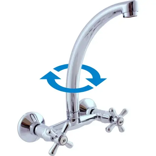 RAV SLEZÁK Morava drezová batéria s otočným ramienkom 150 mm chróm mk102.5/3 MK102.53